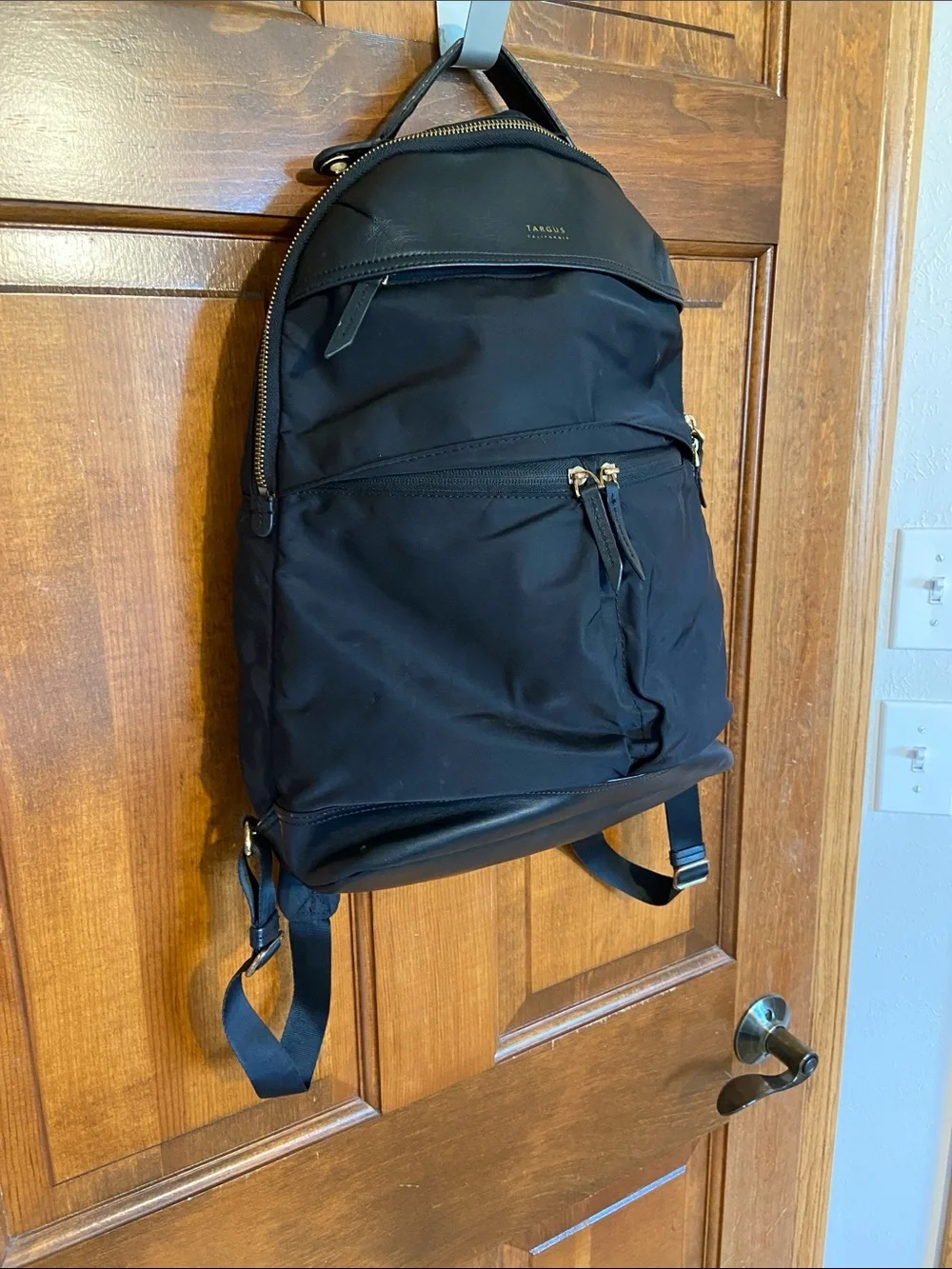 Targus Newport laptop backpack water repellent nylon Travel work school